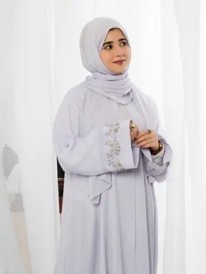 Samra Lace Abaya (Lilac)