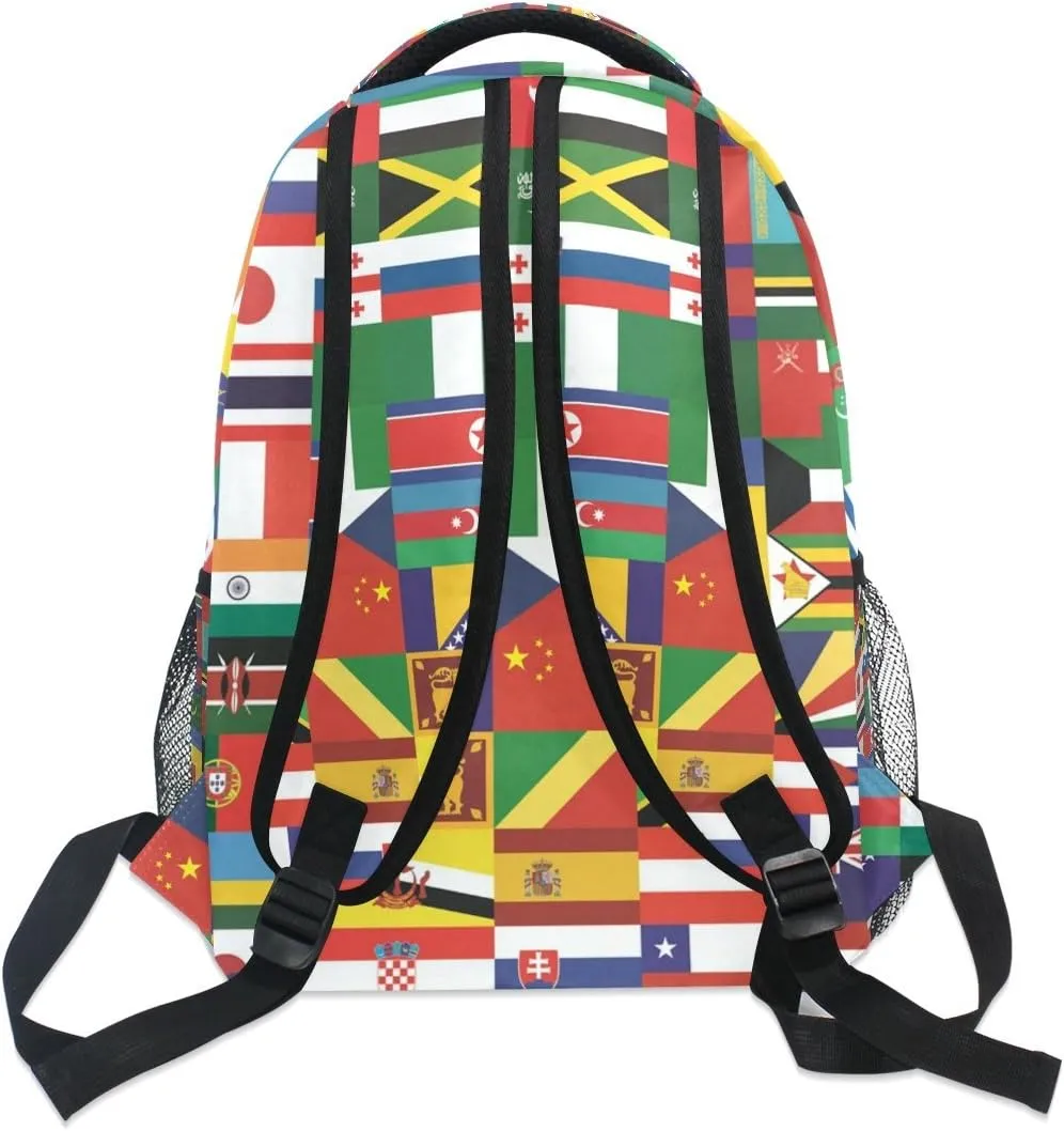 School Backpacks Flower Horse Student Backpack Big For Girls Kids Elementary School Shoulder Bag Bookbag