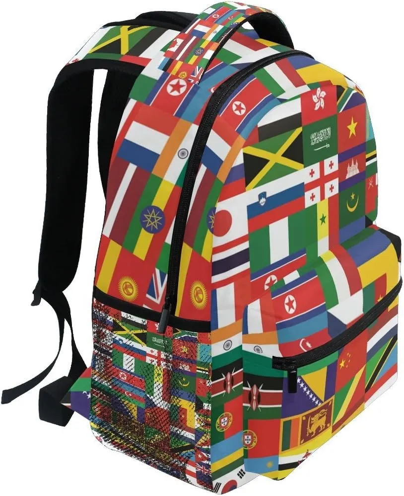 School Backpacks Flower Horse Student Backpack Big For Girls Kids Elementary School Shoulder Bag Bookbag