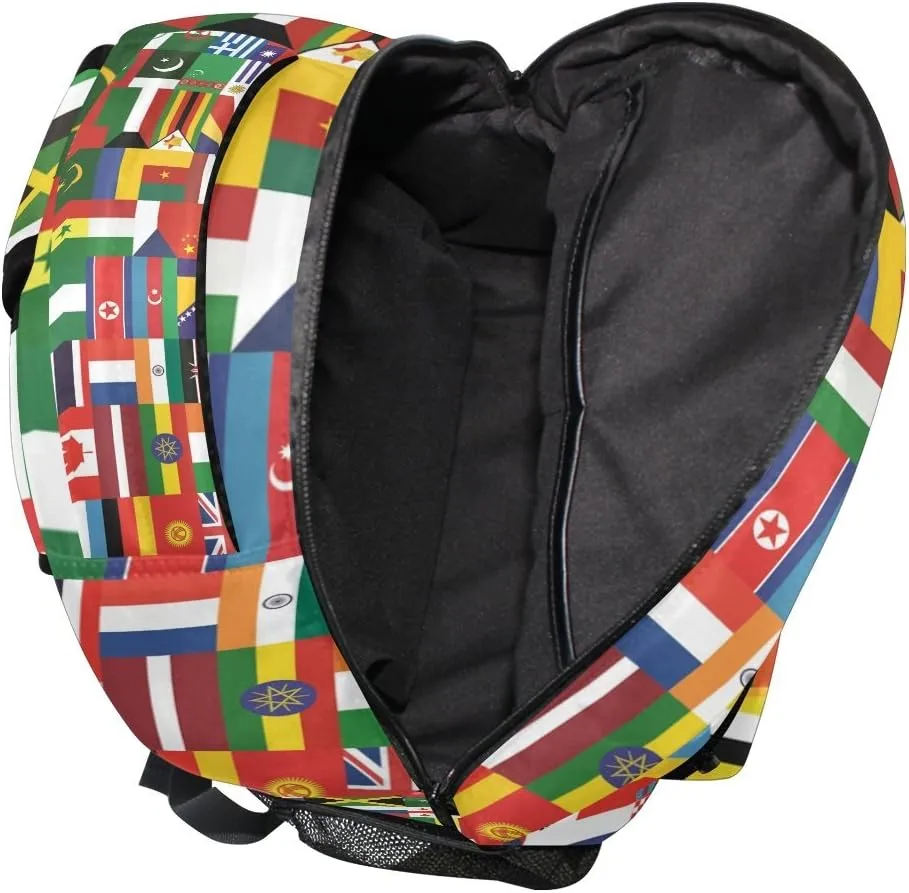 School Backpacks Flower Horse Student Backpack Big For Girls Kids Elementary School Shoulder Bag Bookbag