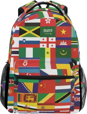 School Backpacks Flower Horse Student Backpack Big For Girls Kids Elementary School Shoulder Bag Bookbag