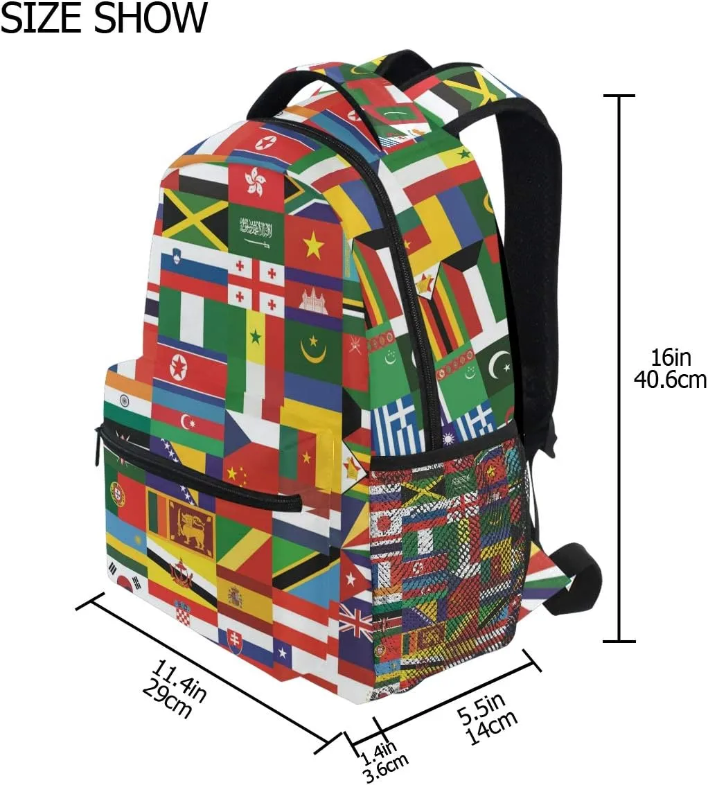 School Backpacks Flower Horse Student Backpack Big For Girls Kids Elementary School Shoulder Bag Bookbag