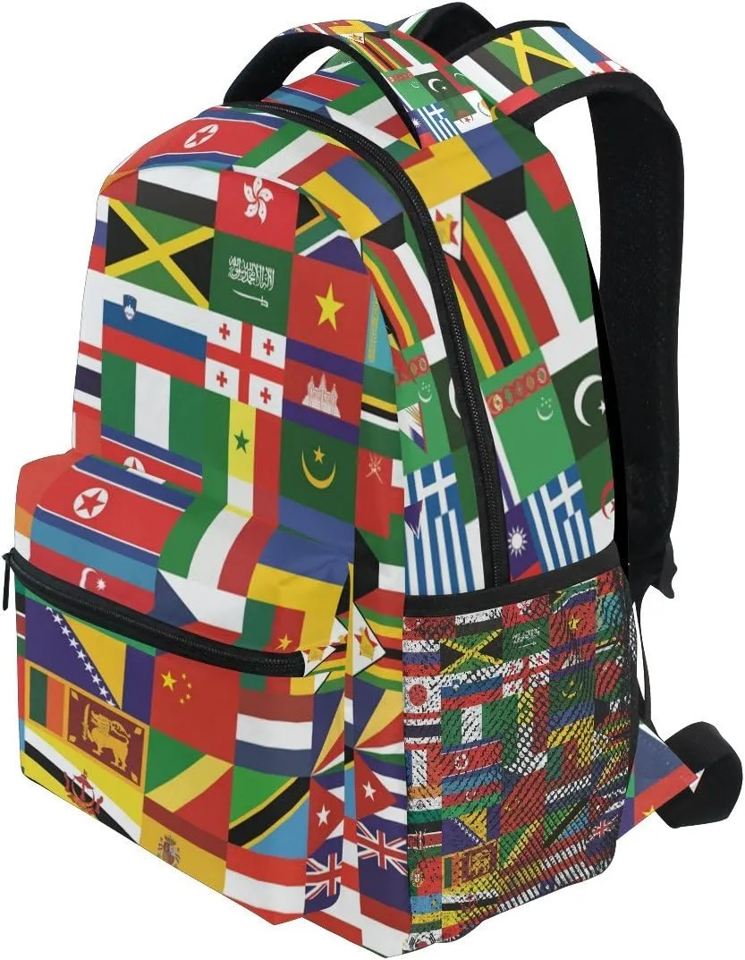 School Backpacks Flower Horse Student Backpack Big For Girls Kids Elementary School Shoulder Bag Bookbag