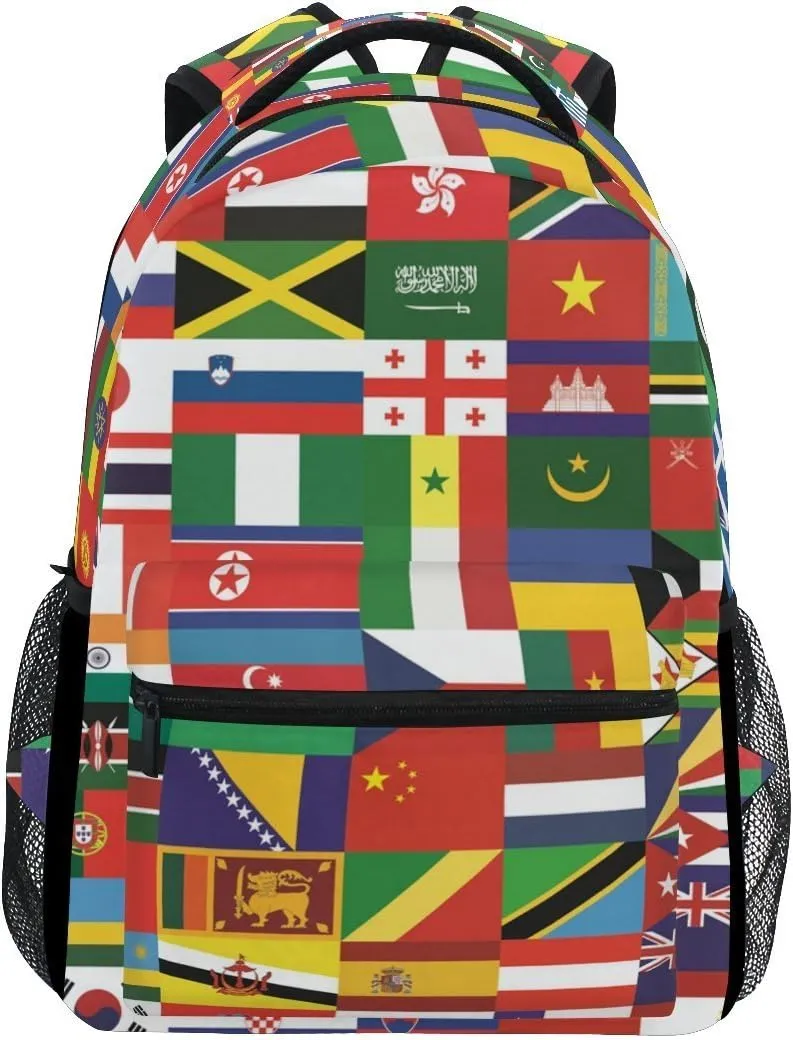 School Backpacks Flower Horse Student Backpack Big For Girls Kids Elementary School Shoulder Bag Bookbag