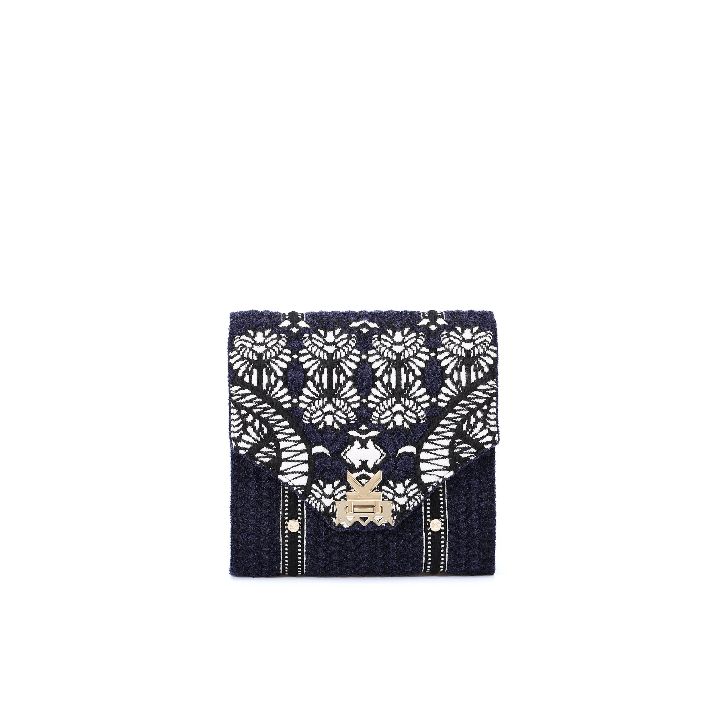 Secret Garden Fluffy Floral Crossbody bag Blue