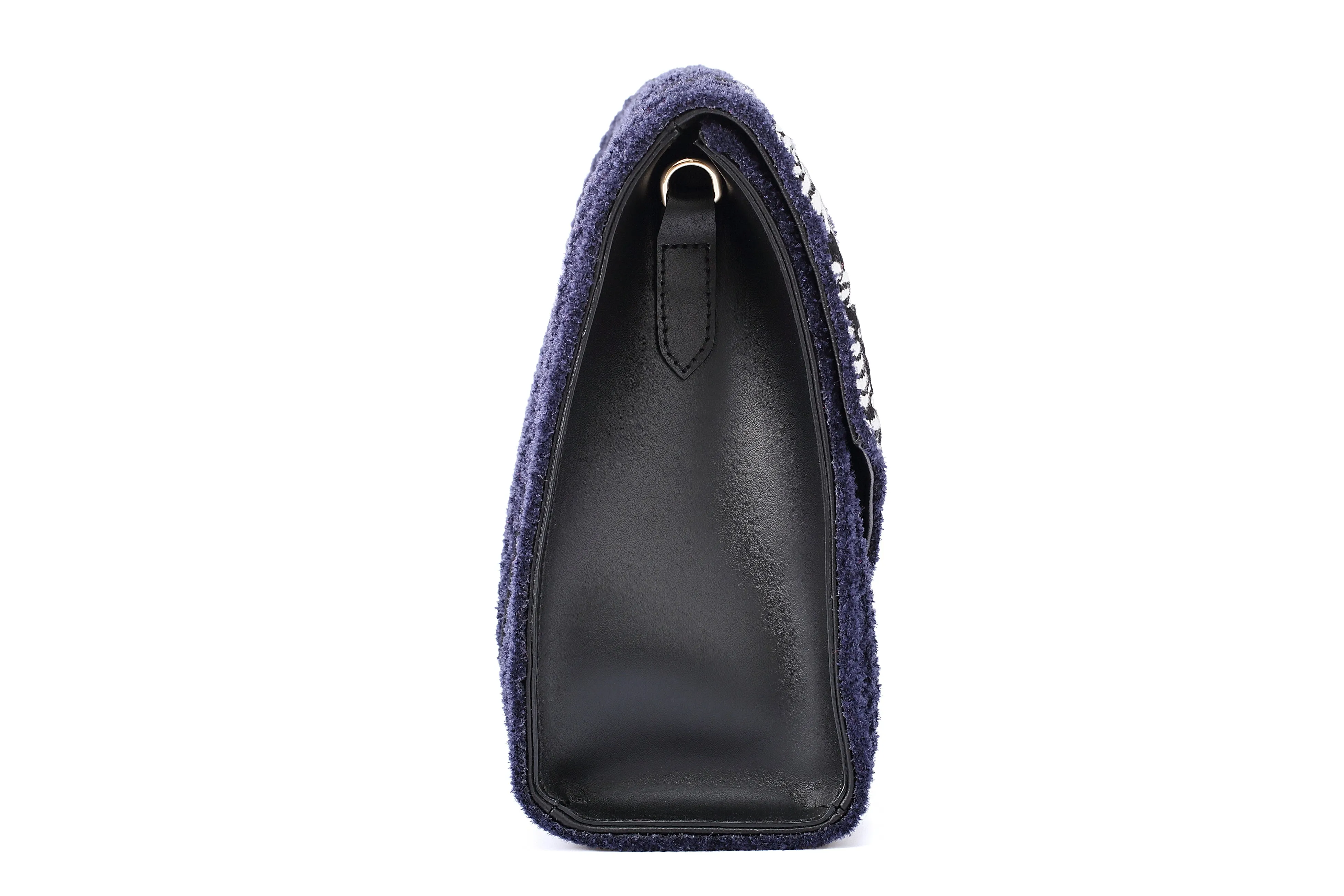 Secret Garden Fluffy Floral Crossbody bag Blue