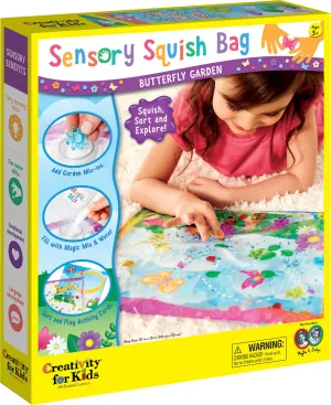 Sensory Squish Bag Butterfly Garden Age 3 
