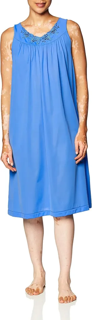 Shadowline Women's Plus-Size Petals 40 Inch Sleeveless Waltz Gown