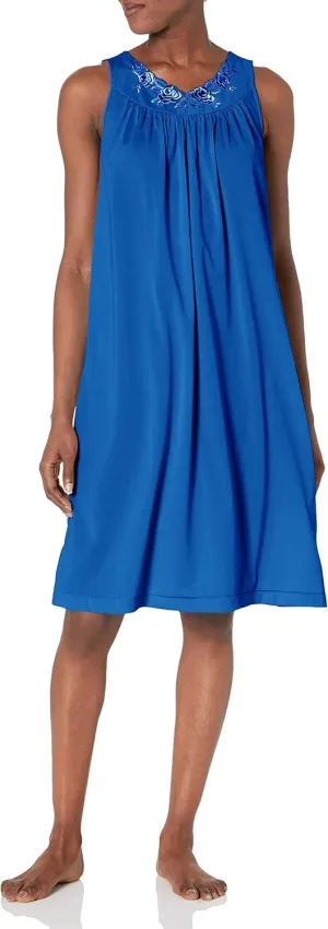 Shadowline Women's Plus-Size Petals 40 Inch Sleeveless Waltz Gown