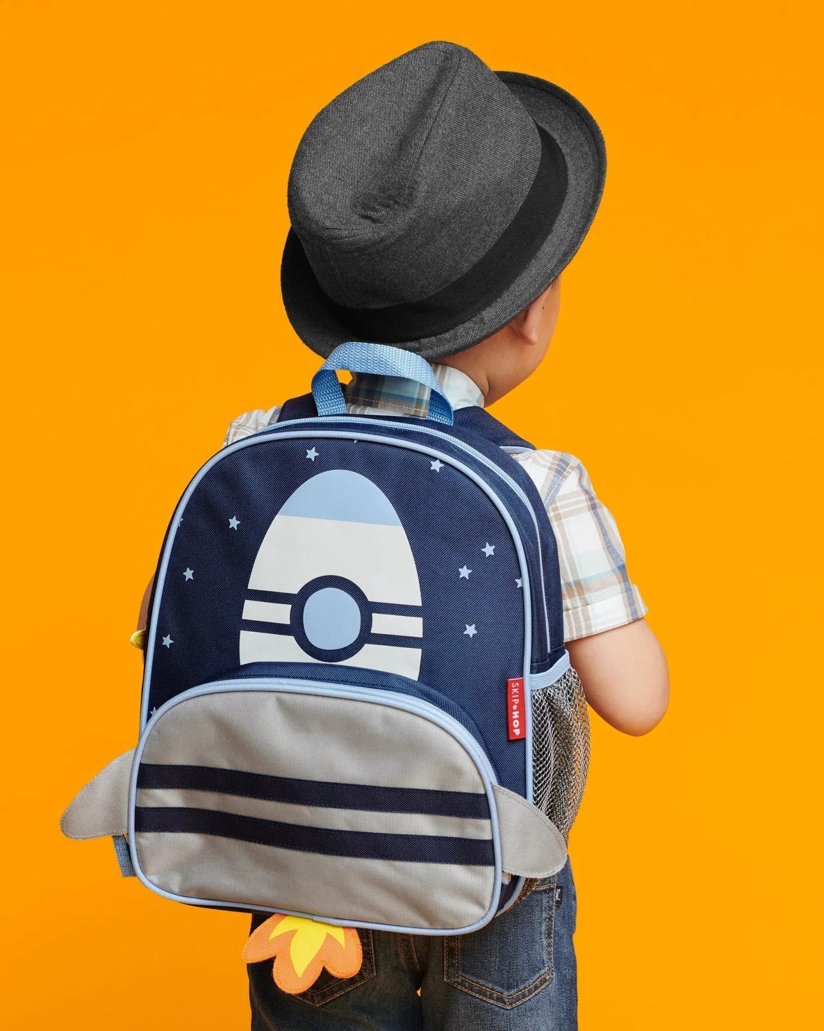 Skip Hop Back To School Spark Style Big Kid Backpack, Rocket for Kids Ages 3-7 Years