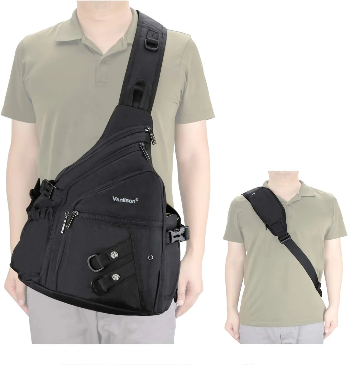 Sling Backpacks, Sling Chest Bags Shoulder Crossbody Bags for Men Women Outdoor Travel Walking Dog Running Bag