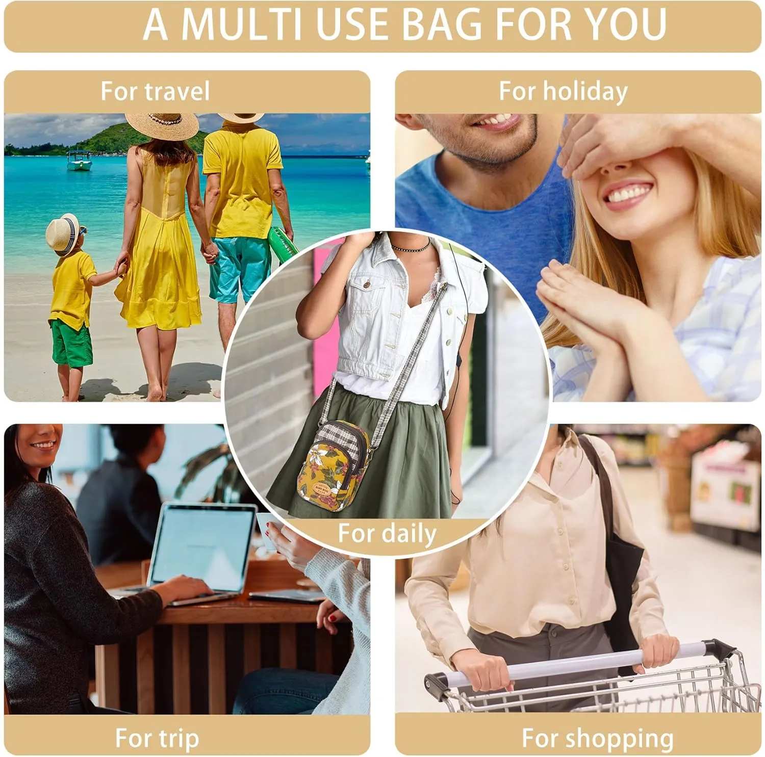 Small Crossbody Cell Phone Purse Crossbody Bag Phone Wallet for Women Small Boho Cell Phone Pouch Purse Mini Bags