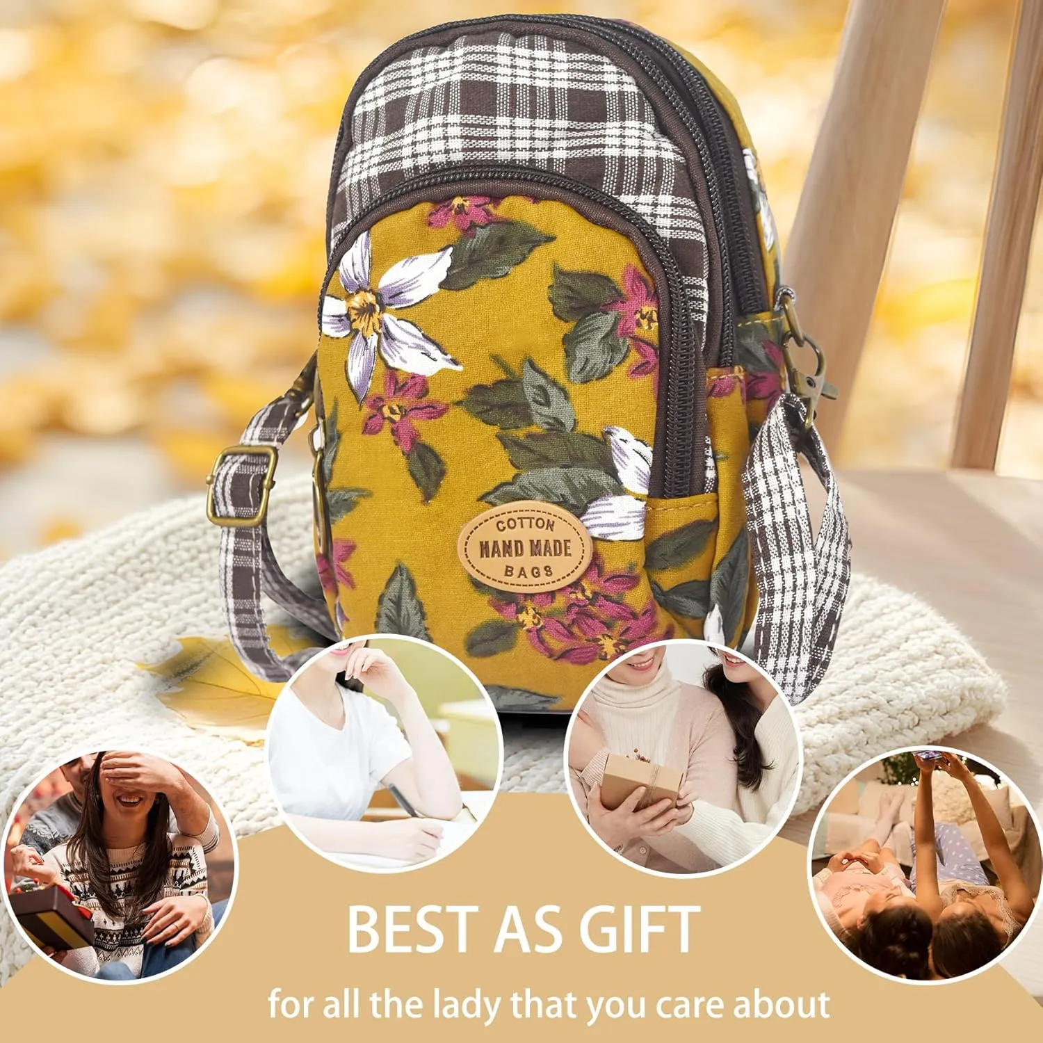 Small Crossbody Cell Phone Purse Crossbody Bag Phone Wallet for Women Small Boho Cell Phone Pouch Purse Mini Bags