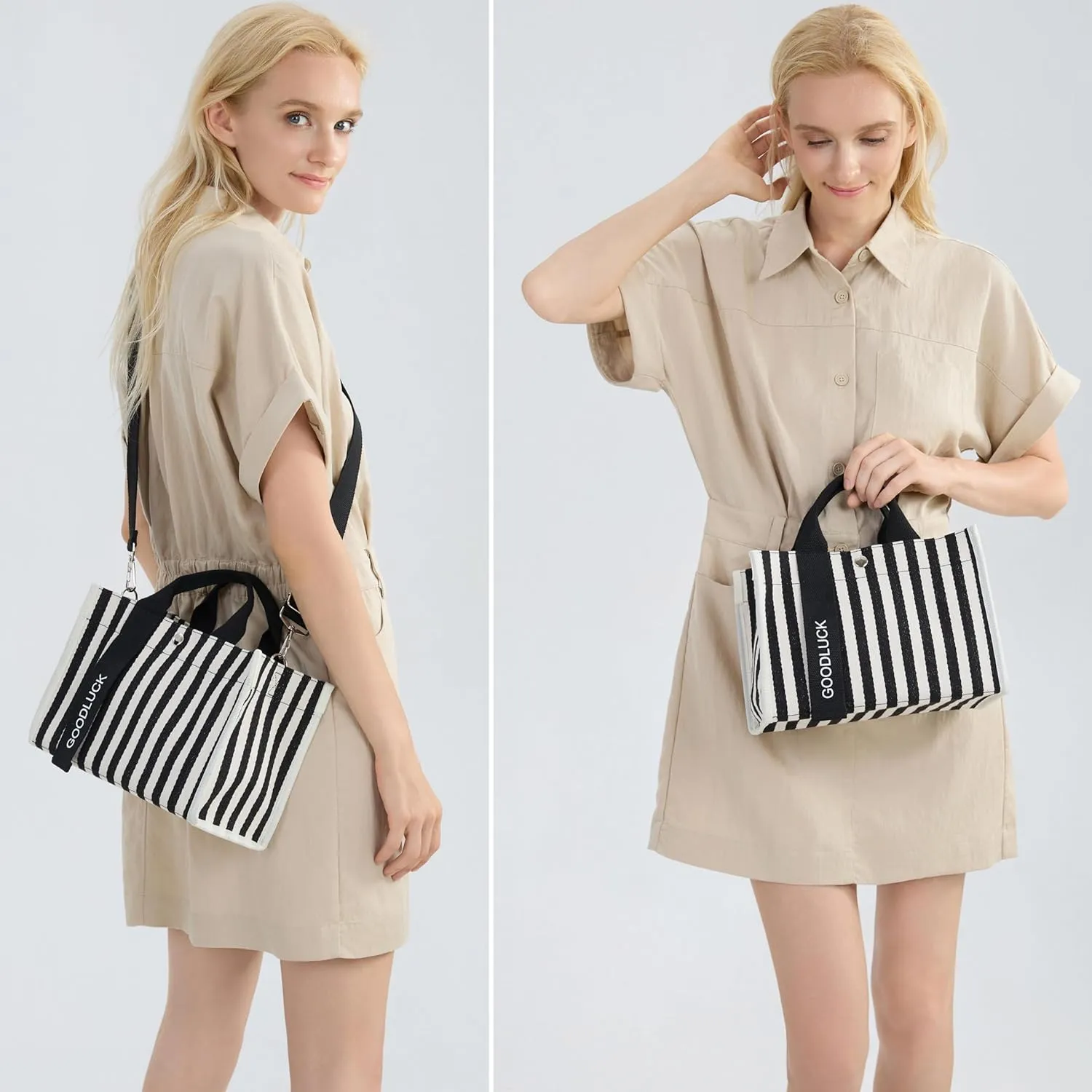 Small Cute Canvas Tote Bag for Women,Crossbody Purse Everyday Satchel Shoulder Work Bags Handbags for Gift Beach Book