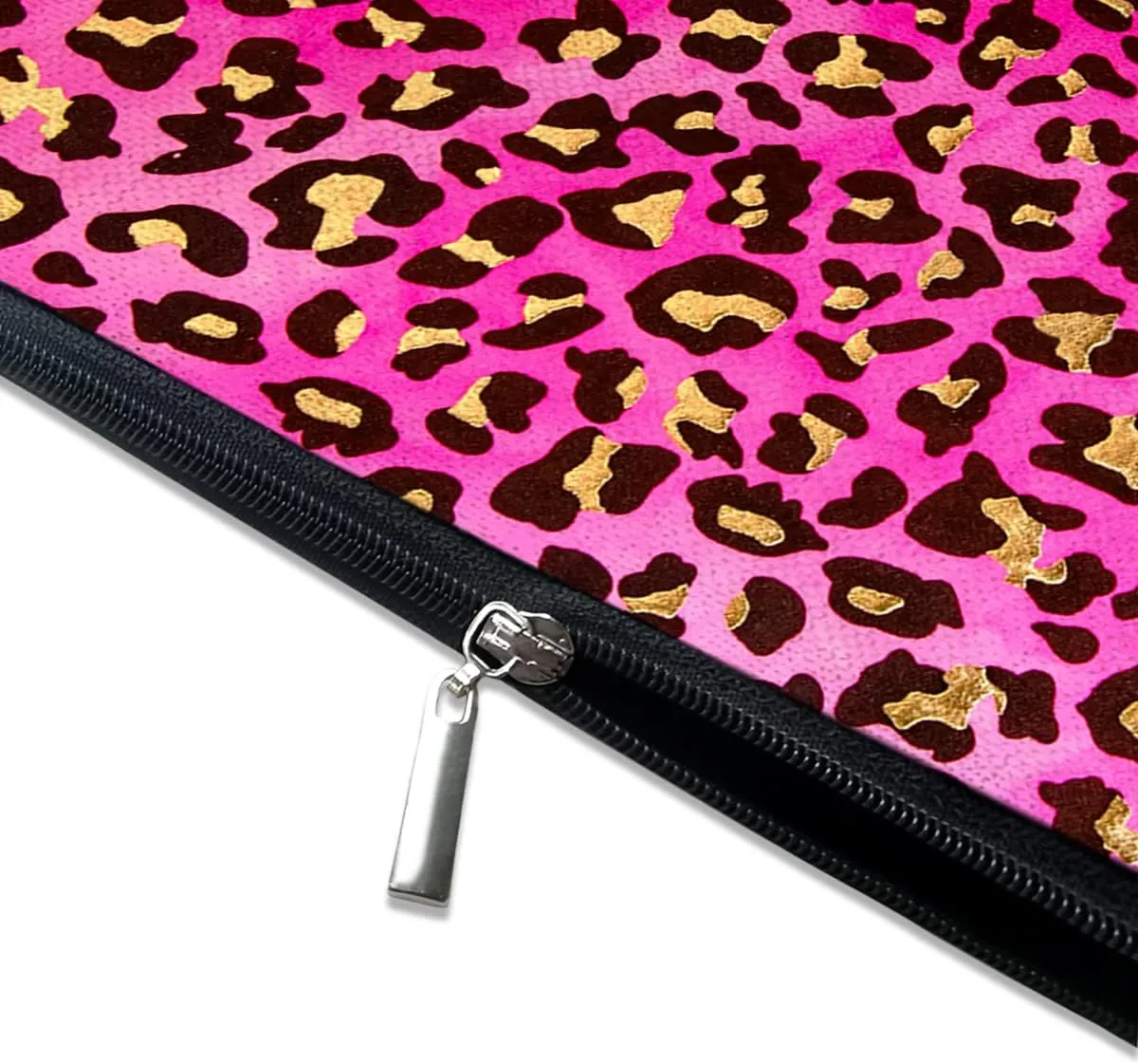 Small Makeup Bag for Purse Cute Canvas Waterproof Cosmetic Bags for Women Zipper Travel Toiletry Pouch-Leopard Makeup Bags