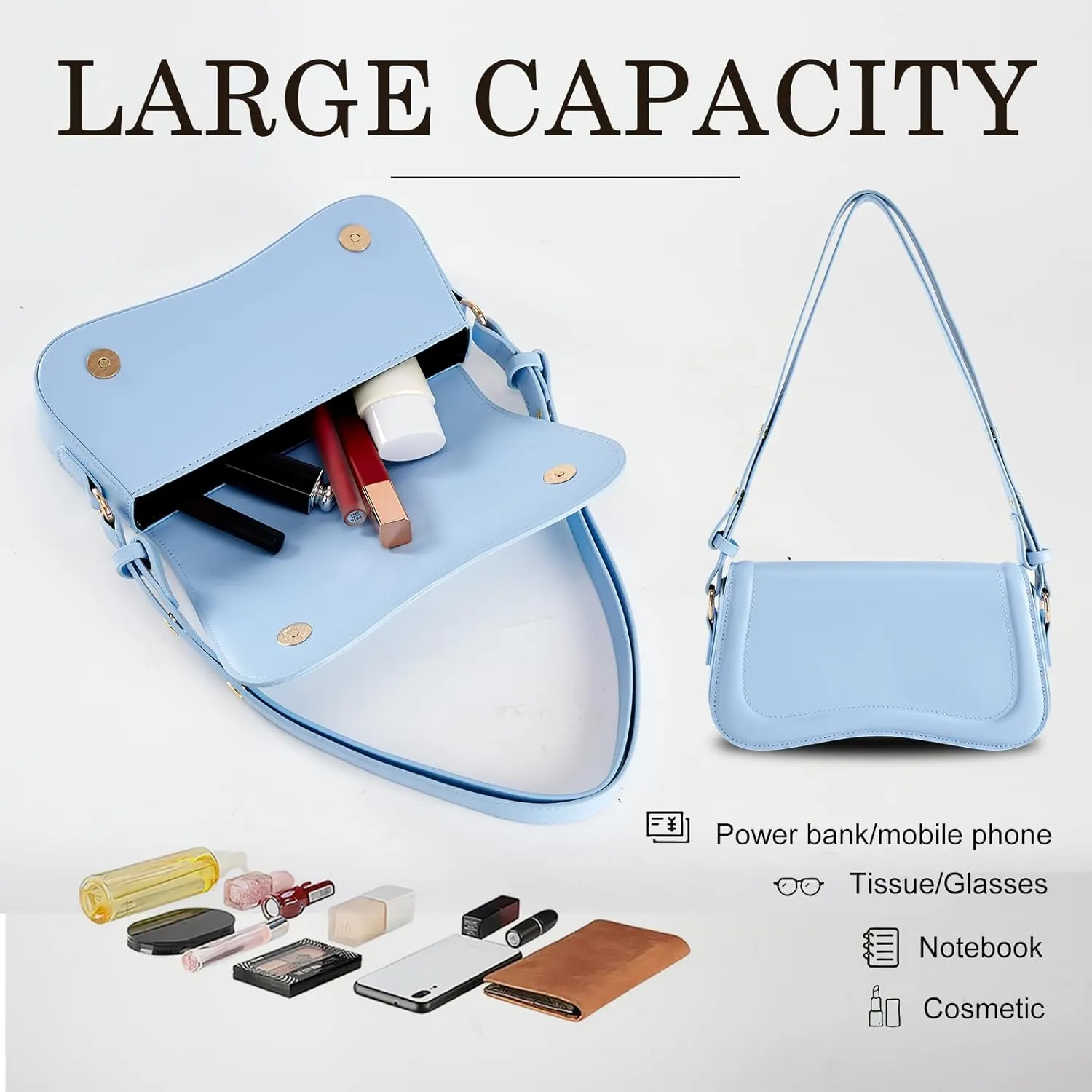 Small Shoulder Bag for women,Crossbody Purses,Leather Tote Handbag Clutch Hobo Purse,with Zipper Closure for Women