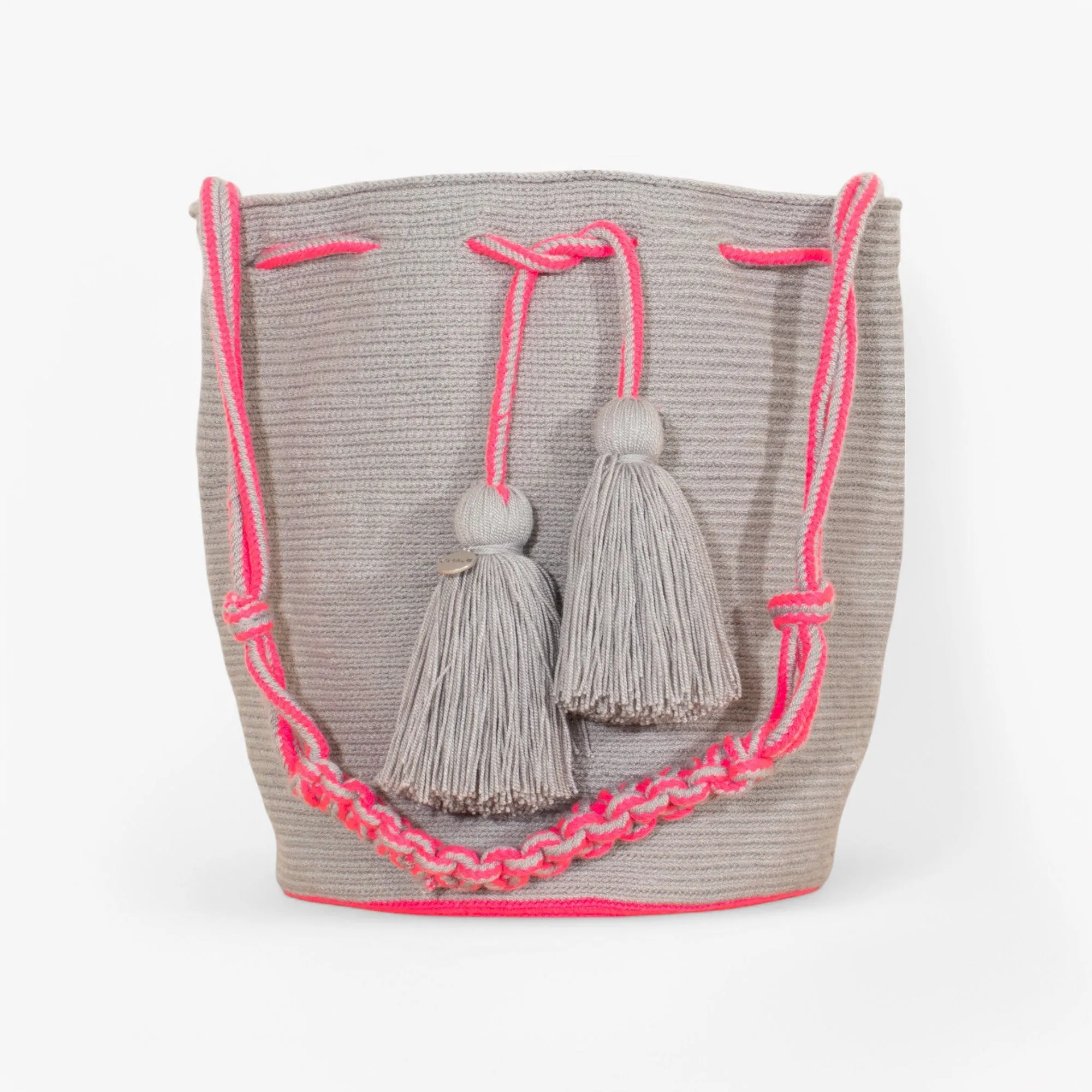 Solid round shoulder bag | Sterling