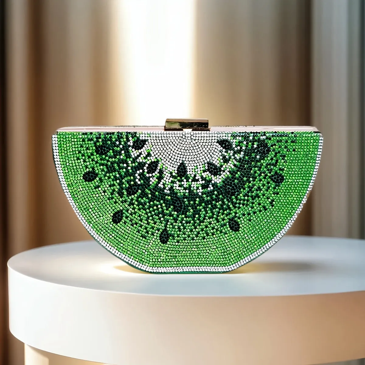 Sparkly Rhinestone Purse Watermelon Crossbody Bag