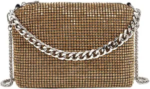 Sparkly Women Rhinestone Clutch Purse Stylish Diamonds Handbag Commuting Shoulder Purse for Casual Formal
