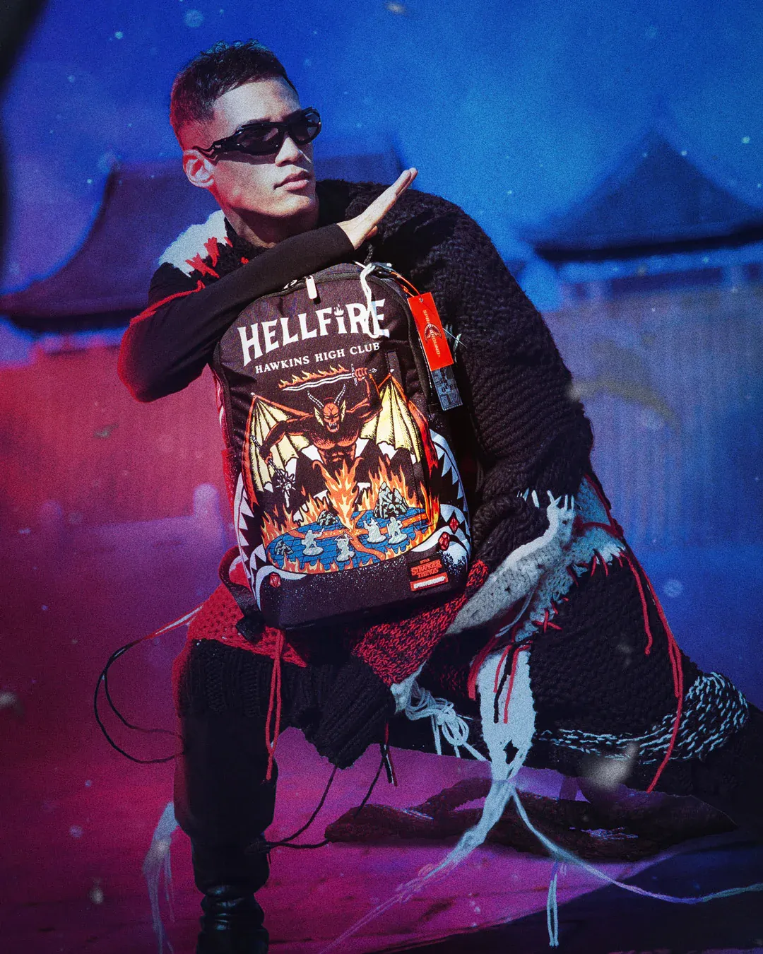 Sprayground Stranger Things Hellfire Club Backpack