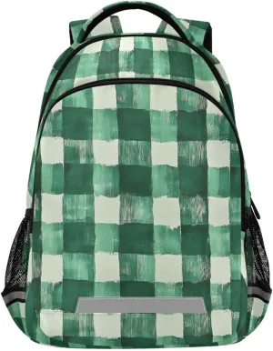 Stroke Check Pattern School Backpack for boys girls Bookbag for College Travel Backpacks with Laptop Compartment