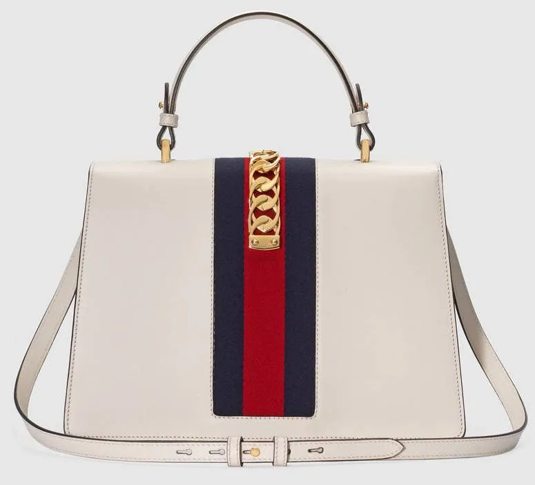 Sylvie Embroidered Medium Top Handle Bag