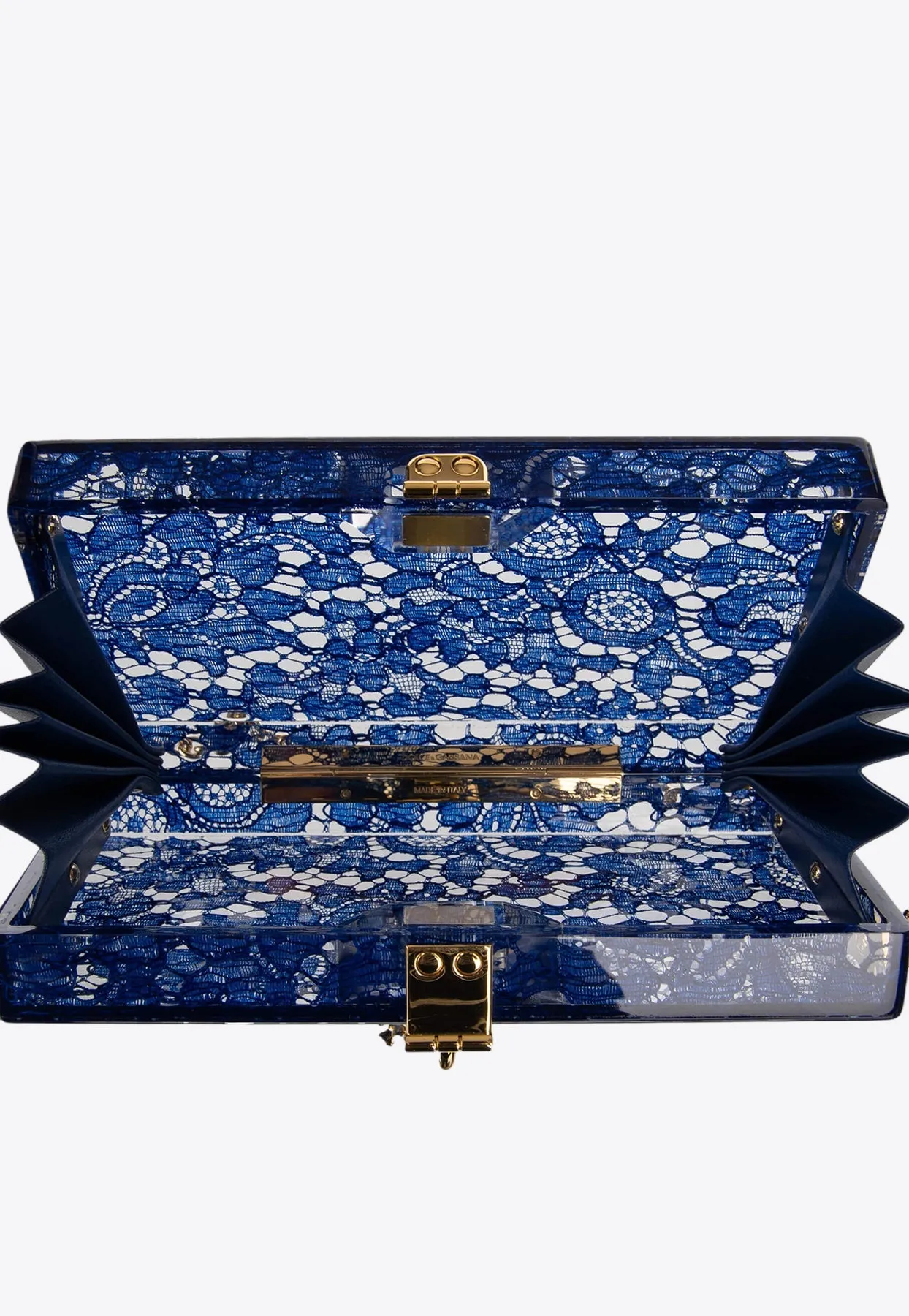 Taormina Lace Plexiglass Clutch Bag