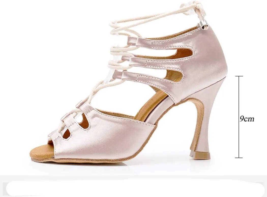 TDA Women's Sexy Lace-up Peep Toe