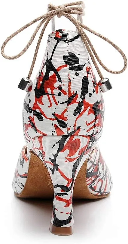 TDA Women's Sexy Lace-up Peep Toe