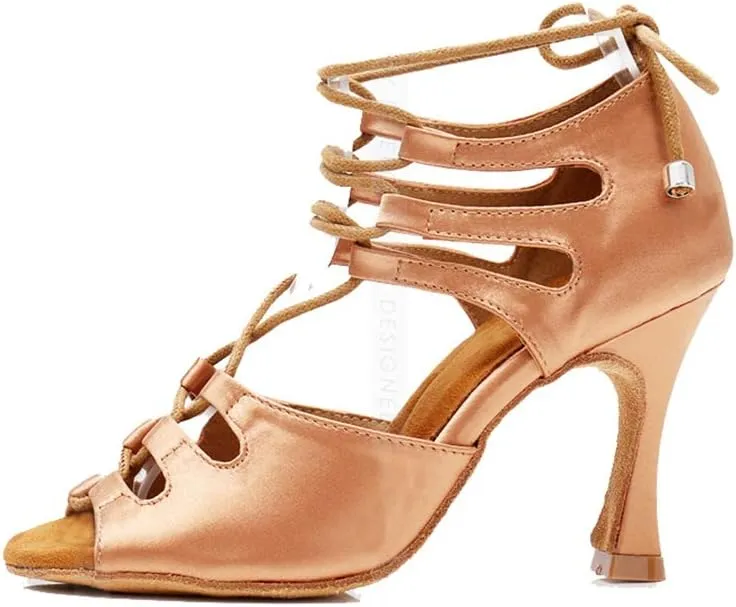 TDA Women's Sexy Lace-up Peep Toe