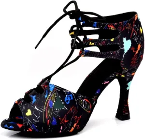 TDA Women's Sexy Lace-up Peep Toe