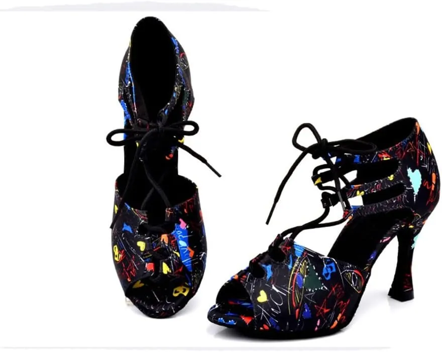 TDA Women's Sexy Lace-up Peep Toe