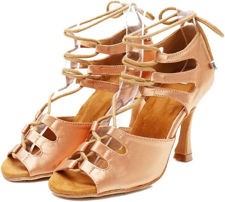 TDA Women's Sexy Lace-up Peep Toe