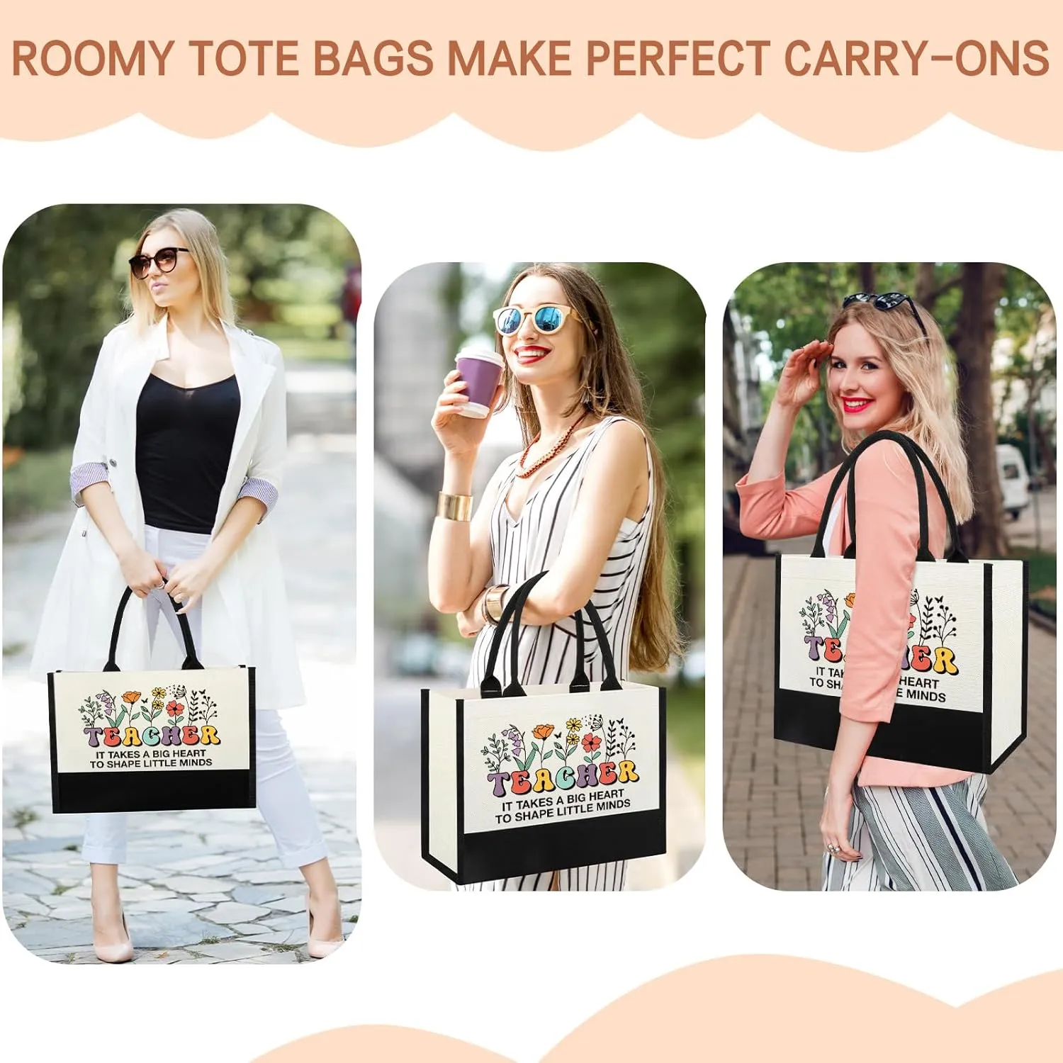 Teacher Appreciation Gifts for Women in Bulk, Birthday Gifts For End of Year Teachers, Back To School Daycare Teacher Tote Bag, Thank You Gift to Best New Teachers