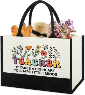 Teacher Appreciation Gifts for Women in Bulk, Birthday Gifts For End of Year Teachers, Back To School Daycare Teacher Tote Bag, Thank You Gift to Best New Teachers