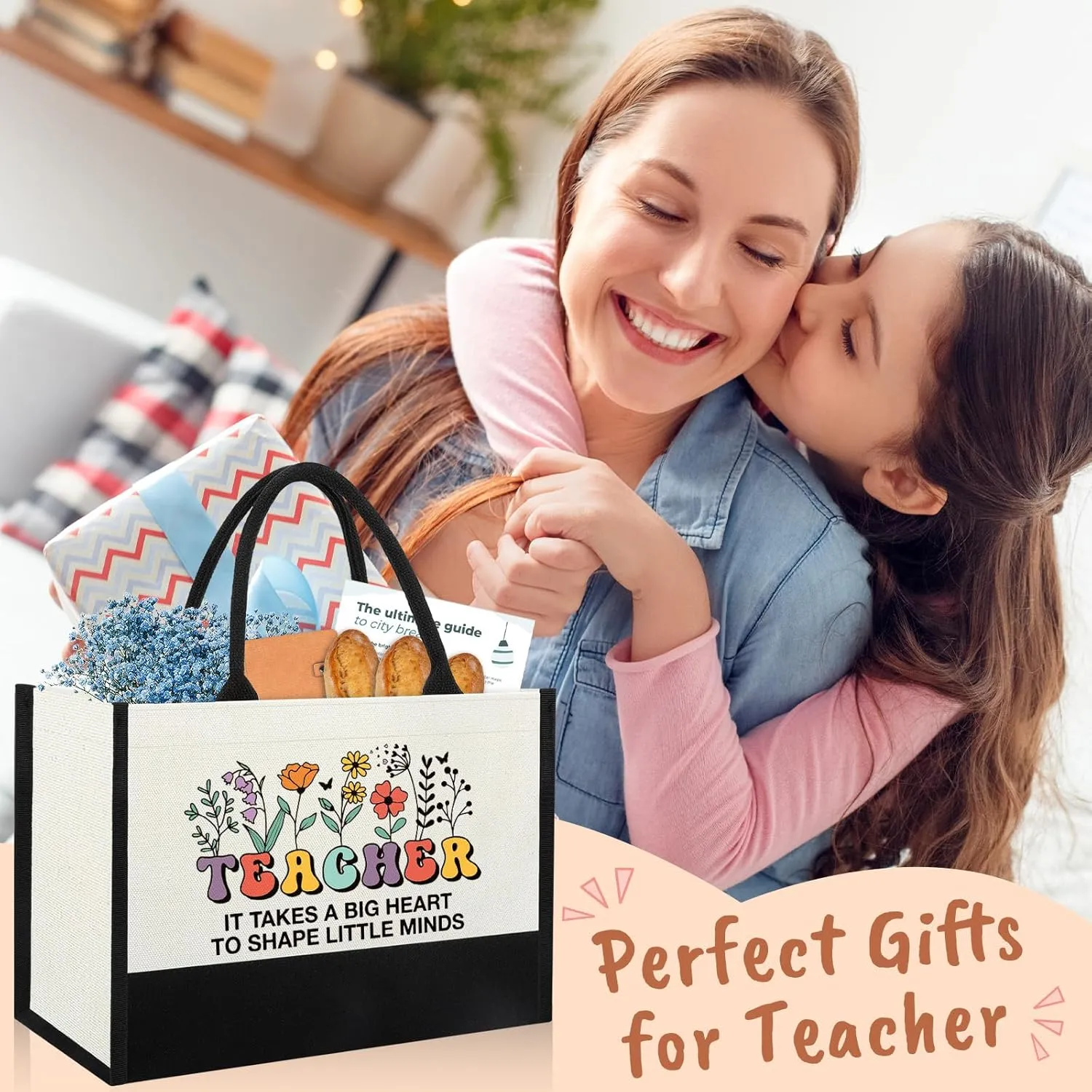 Teacher Appreciation Gifts for Women in Bulk, Birthday Gifts For End of Year Teachers, Back To School Daycare Teacher Tote Bag, Thank You Gift to Best New Teachers