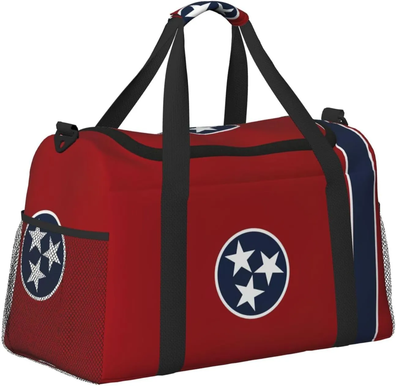 Tennessee State Flag Travel Bag, Weekender Bags For Women Men For Outdoor Adventures, Ideal For Camping And Hiking