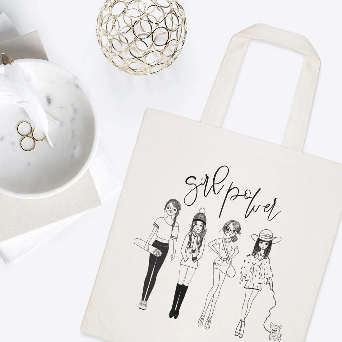 The Cotton & Canvas Co. Fashion Girl Beach, Shopping and Travel Reusable Shoulder Tote and Handbag