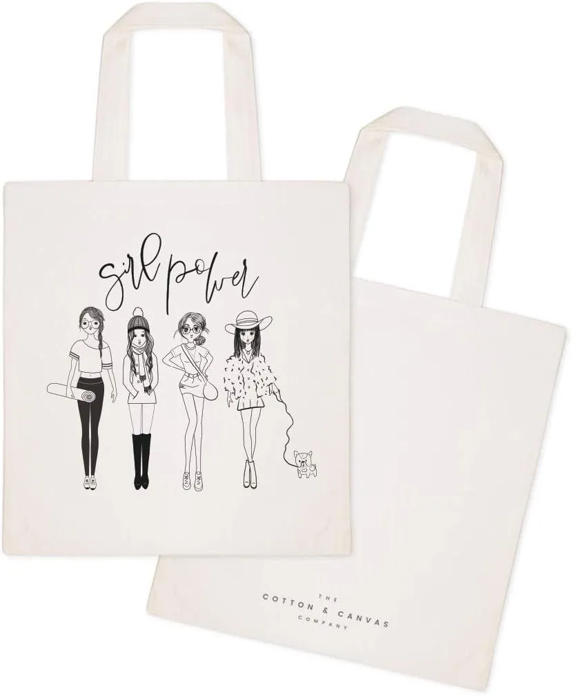 The Cotton & Canvas Co. Fashion Girl Beach, Shopping and Travel Reusable Shoulder Tote and Handbag