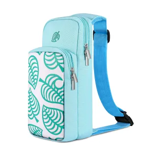 TNP Switch Bag - Travel Case for Nintendo Switch & Switch Lite - Cute Portable Carrying Backpack for Animal Crossing Games & Accessories - Blue