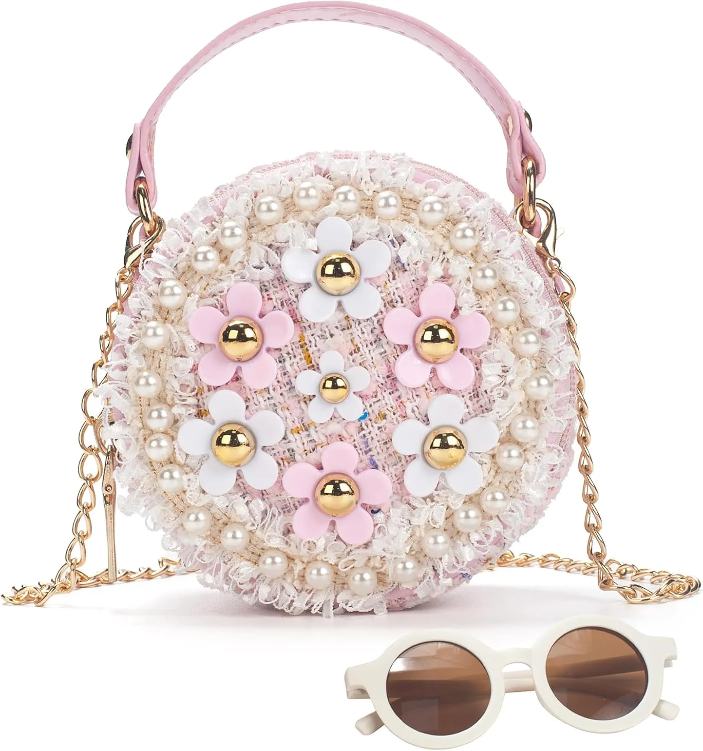 Toddler Purse for Girls Age 2-14, Flower Girl Purse Gift for Christmas
