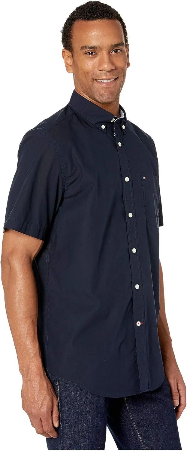 Tommy Hilfiger Men's Short Sleeve Casual Button Down Shirt in Classic Fit