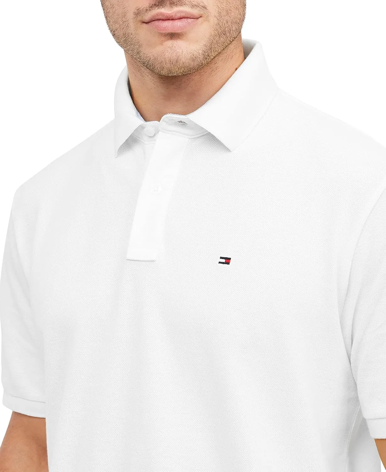 Tommy Hilfiger Men's Short Sleeve Cotton Pique Polo Shirt in Classic Fit