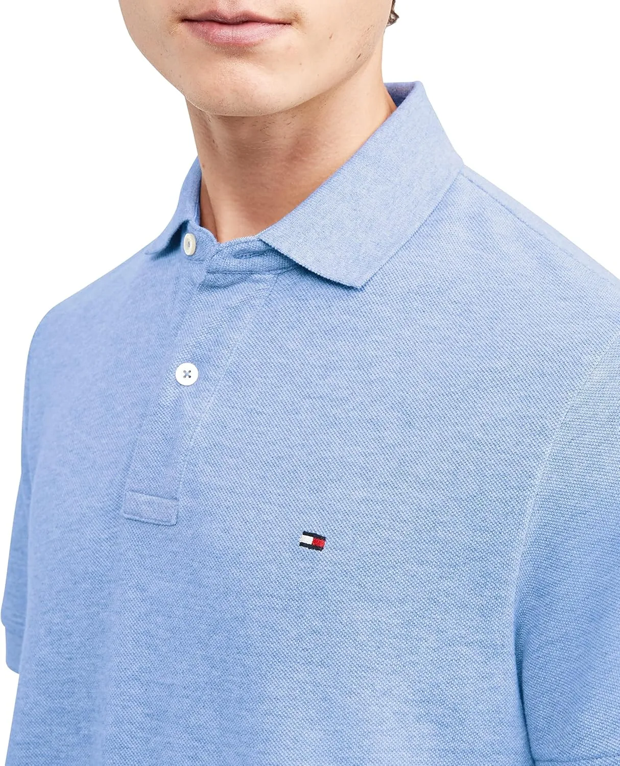 Tommy Hilfiger Men's Short Sleeve Cotton Pique Polo Shirt in Classic Fit