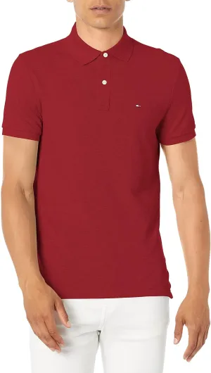 Tommy Hilfiger Men's Short Sleeve Cotton Pique Polo Shirt in Regular Fit