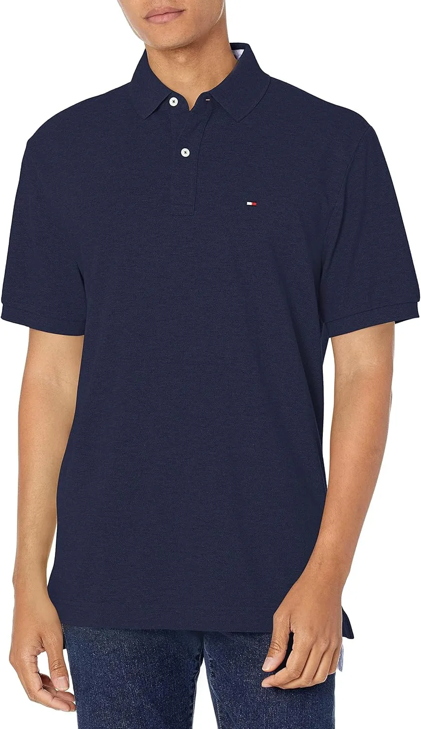 Tommy Hilfiger Men's Short Sleeve Cotton Pique Polo Shirt in Regular Fit