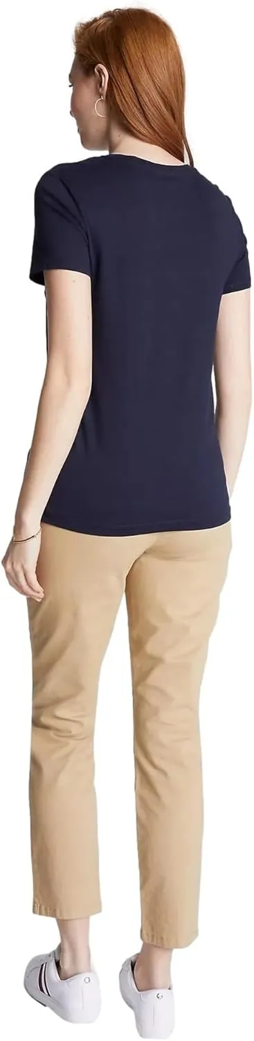 Tommy Hilfiger Women's Performance Cotton T-Shirt – Lightweight Graphic Tees