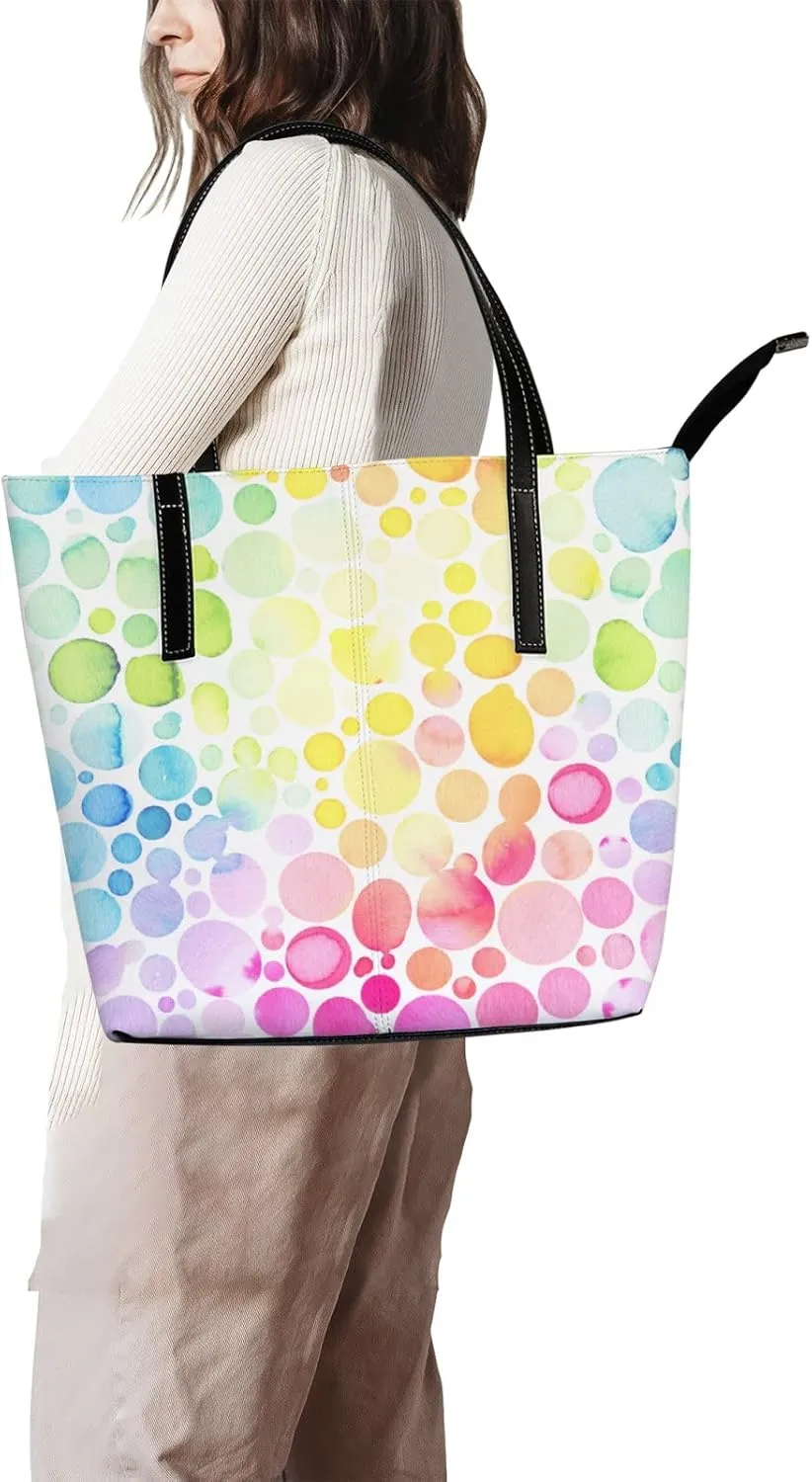 Tote Bag for Women PU Leather Handbags Women's Crossbody Handbags Work Tote Bags for Women Coachbags Tote Bag with Zipper