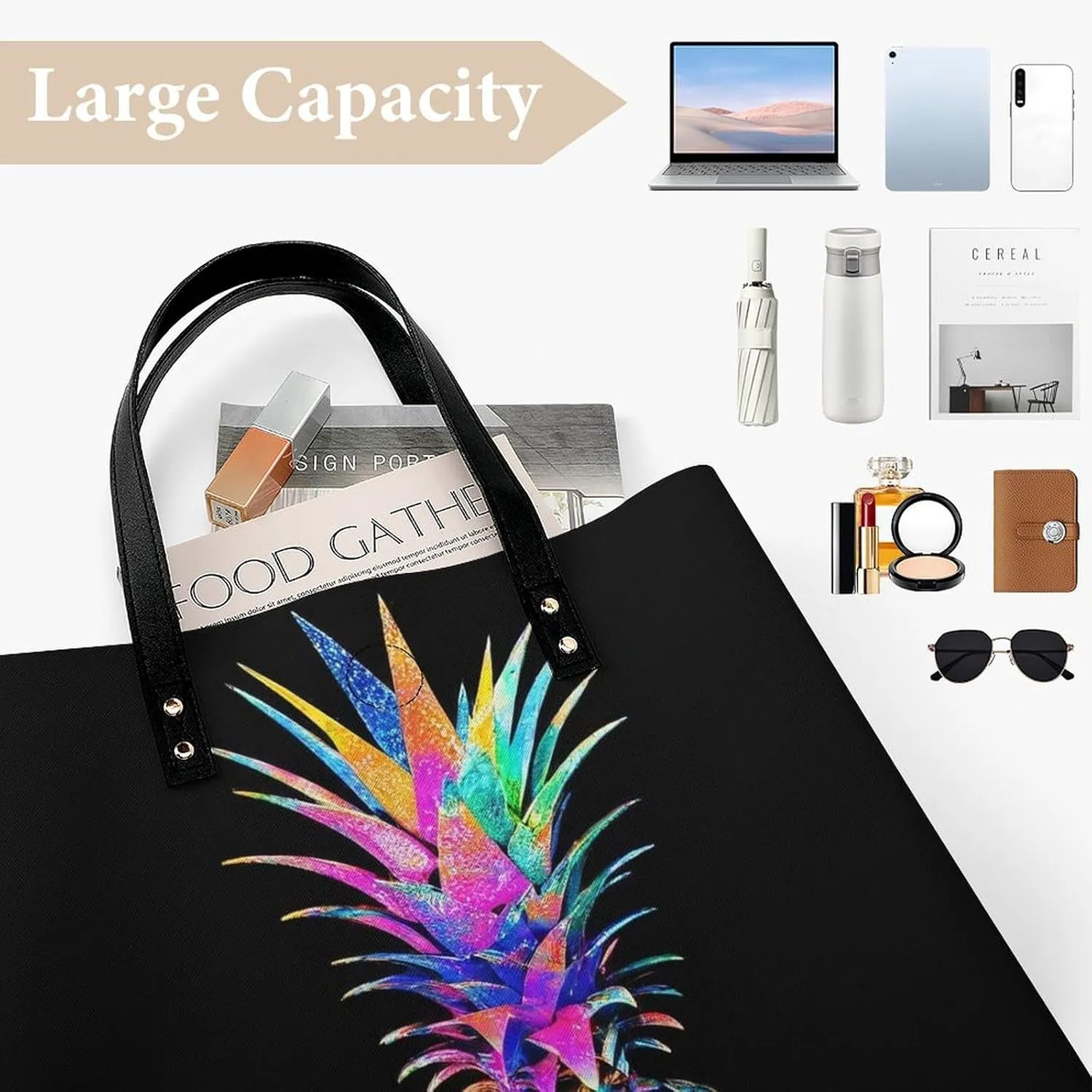 Tote Bag for Women Work Pu Leather Travel Purse and Handbags