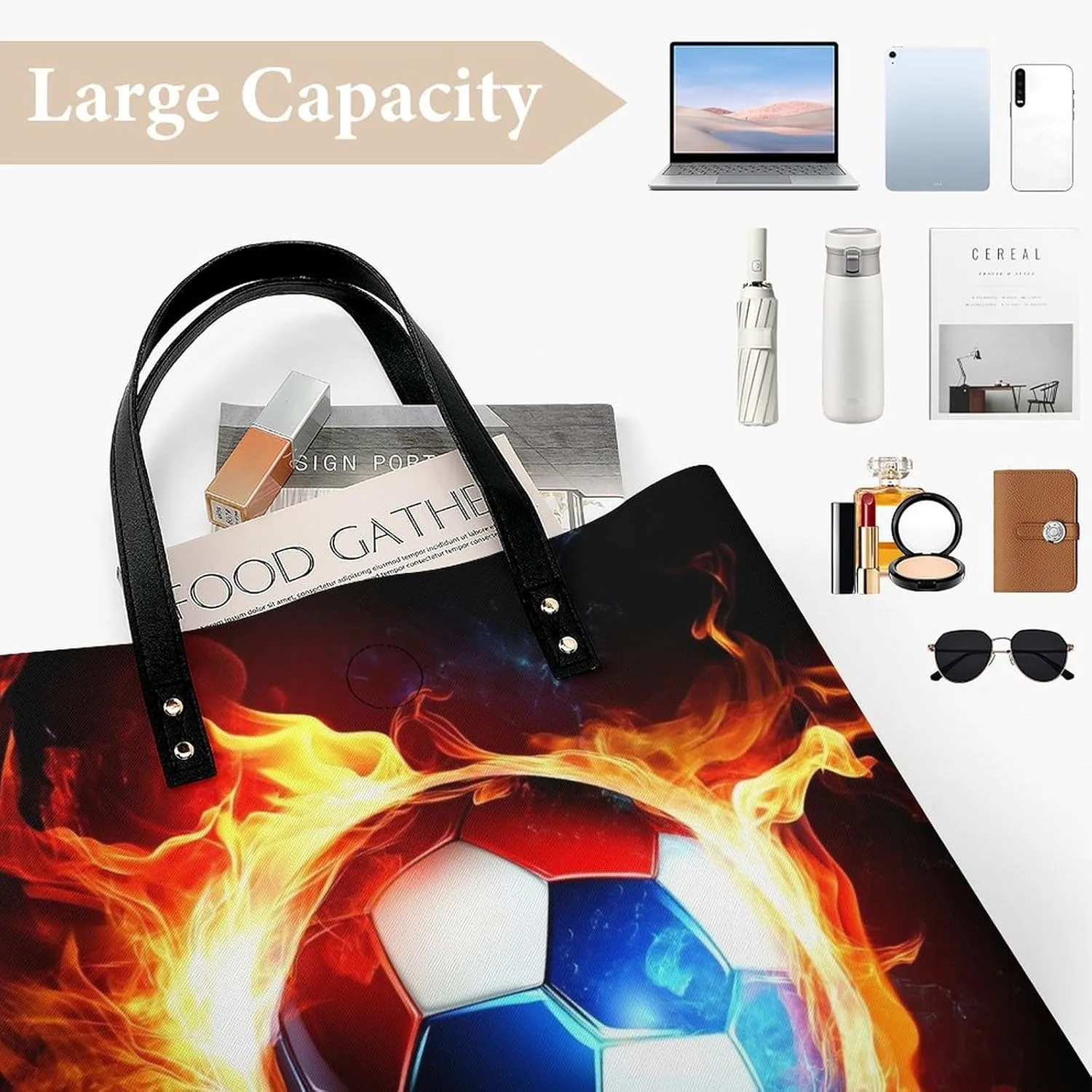 Tote Bag for Women Work Pu Leather Travel Purse and Handbags